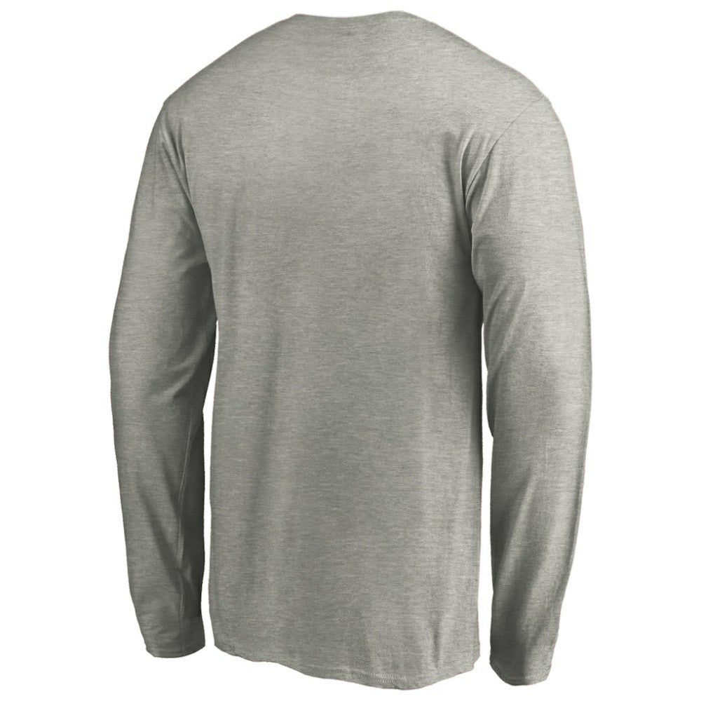 NHL Heather Gray Boston Bruins Primary Logo Long Sleeve T-Shirt