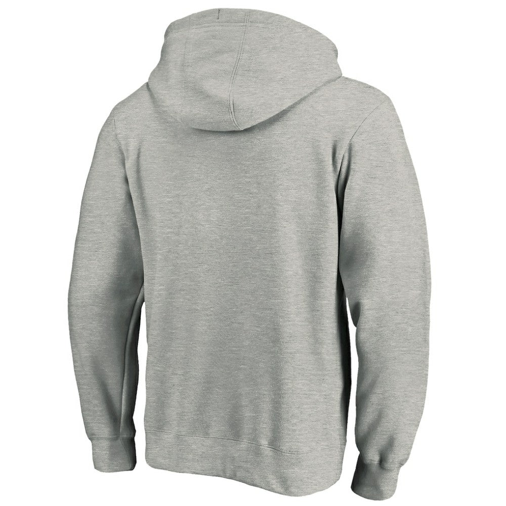 NHL Heather Gray Toronto Maple Leafs Primary Team Logo Fleece Fitted Pullover Hoodie