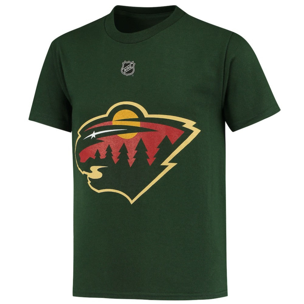 NHL Green Kirill Kaprizov Minnesota Wild Youth Player Name & Number T-Shirt