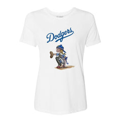 MLB Los Angeles Dodgers Tiny Turnip Women's Kate the Catcher T-Shirt