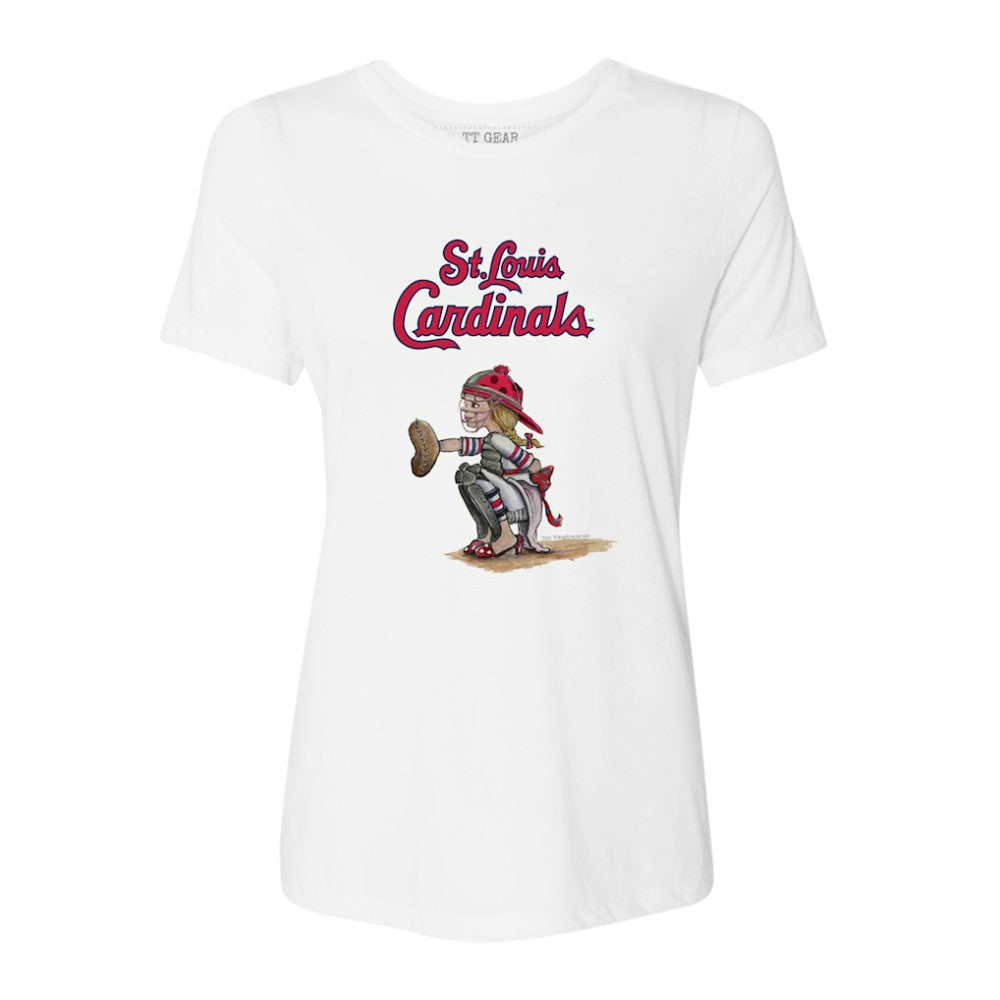 MLB St. Louis Cardinals Tiny Turnip Women's Kate the Catcher T-Shirt