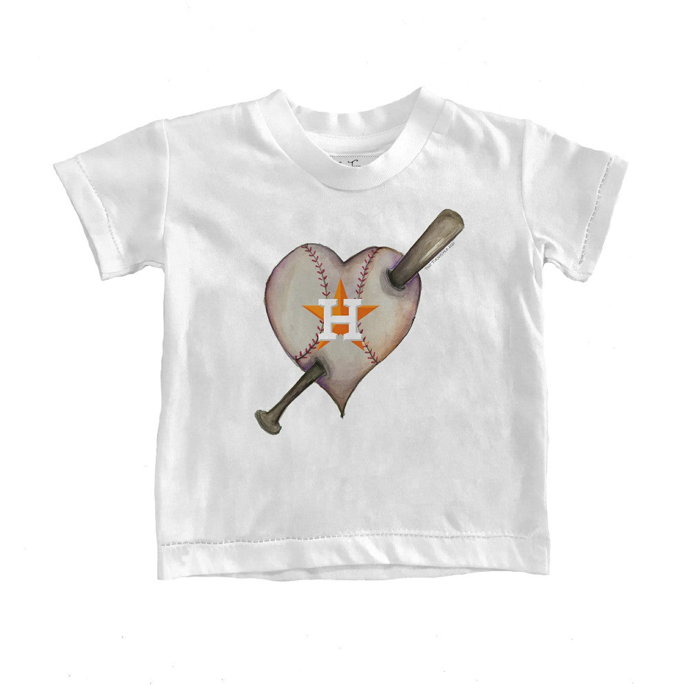 MLB Houston Astros Tiny Turnip Youth Heart Bat T-Shirt