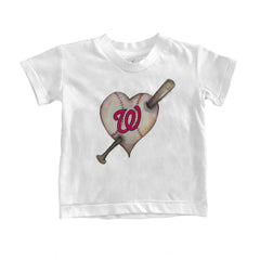 MLB Washington Nationals Tiny Turnip Youth Heart Bat T-Shirt