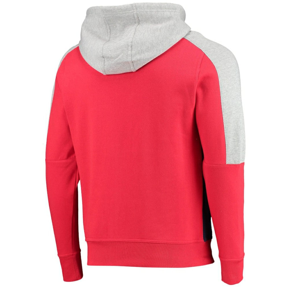 NHL Red/Navy Washington Capitals Starter Playoffs Color Block Full-Zip Hoodie