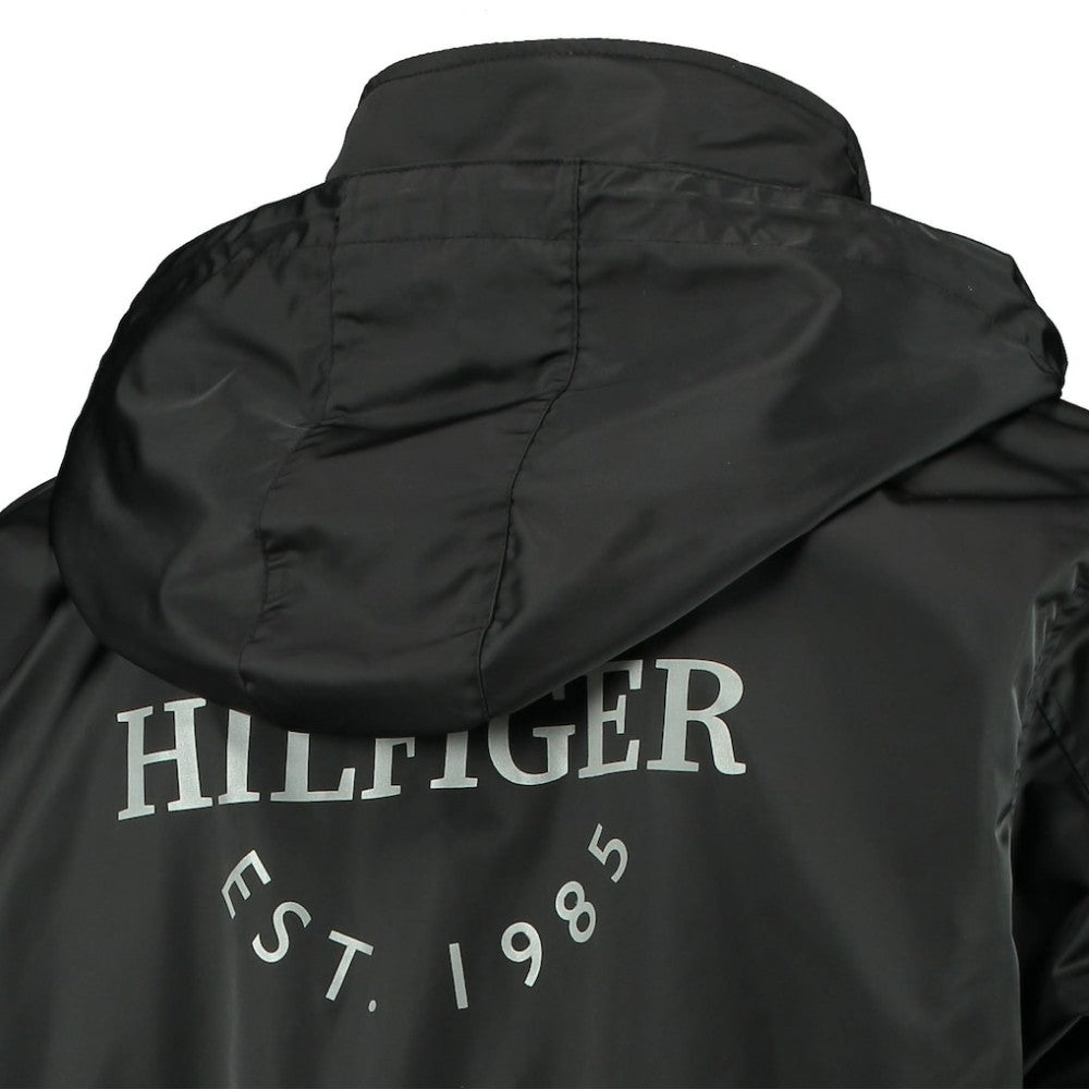 NHL Black/Gray Philadelphia Flyers Tommy Hilfiger Anorak Quarter-Zip Hoodie Jacket