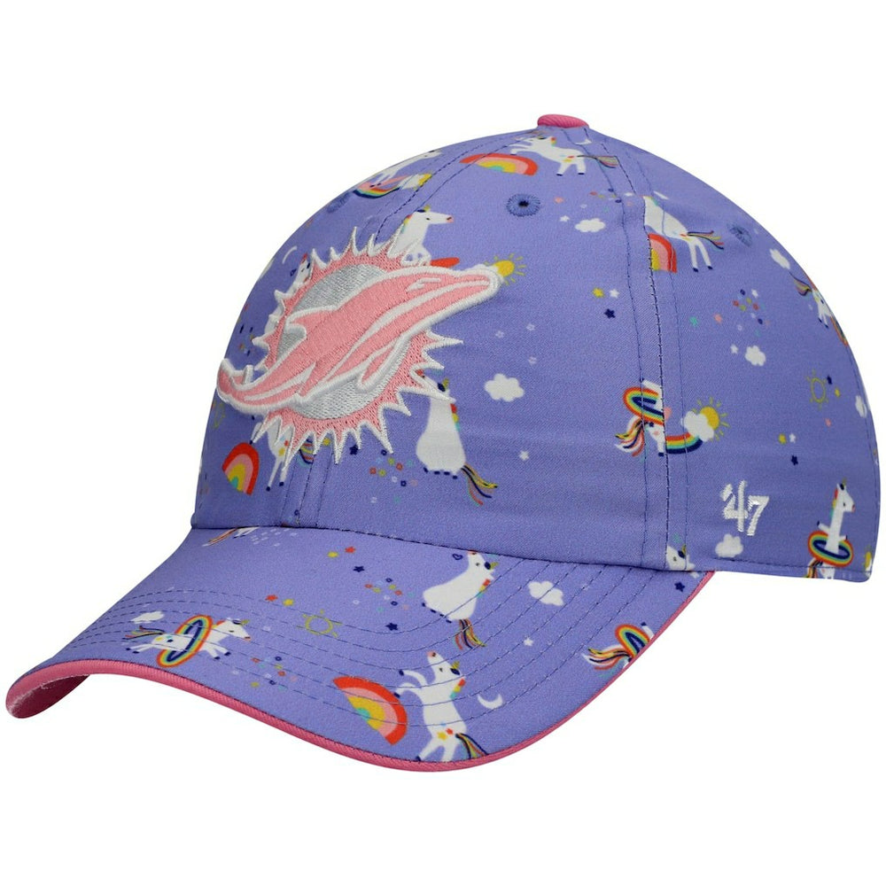 '47 Girls Preschool Unicorn Clean Up Adjustable Hat - Miami Dolphins