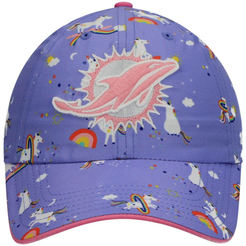 '47 Girls Preschool Unicorn Clean Up Adjustable Hat - Miami Dolphins