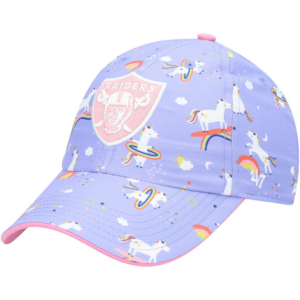 '47 Girls Preschool Unicorn Clean Up Adjustable Hat - Las Vegas Raiders