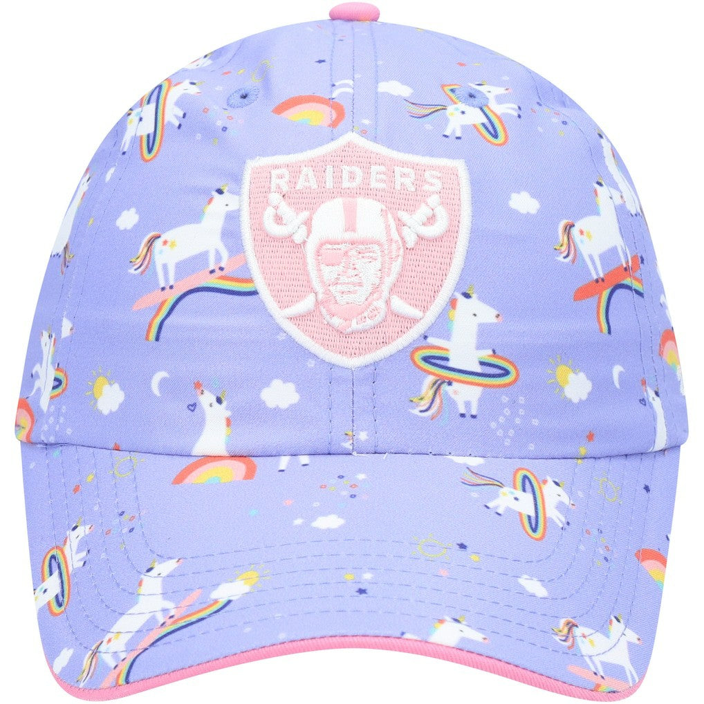 '47 Girls Preschool Unicorn Clean Up Adjustable Hat - Las Vegas Raiders