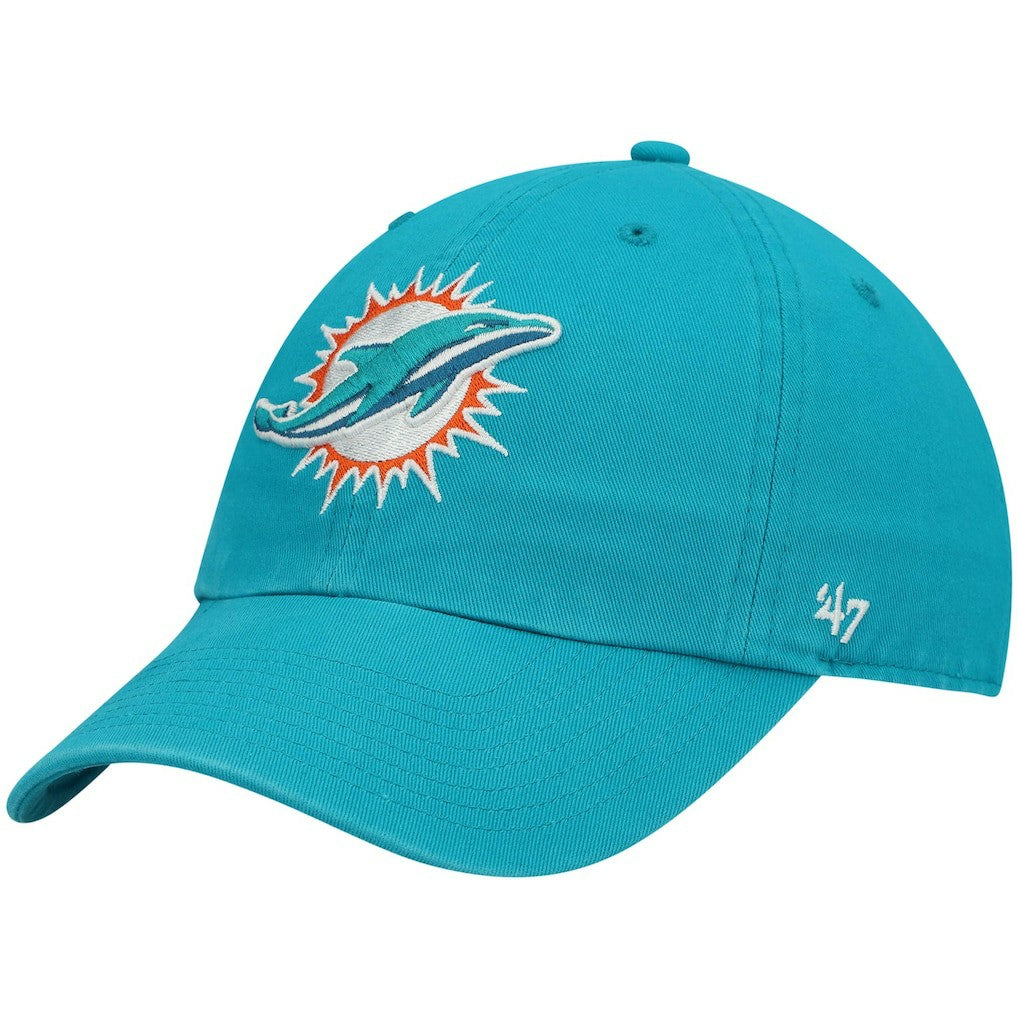 '47 Youth Logo Clean Up Adjustable Hat - Miami Dolphins
