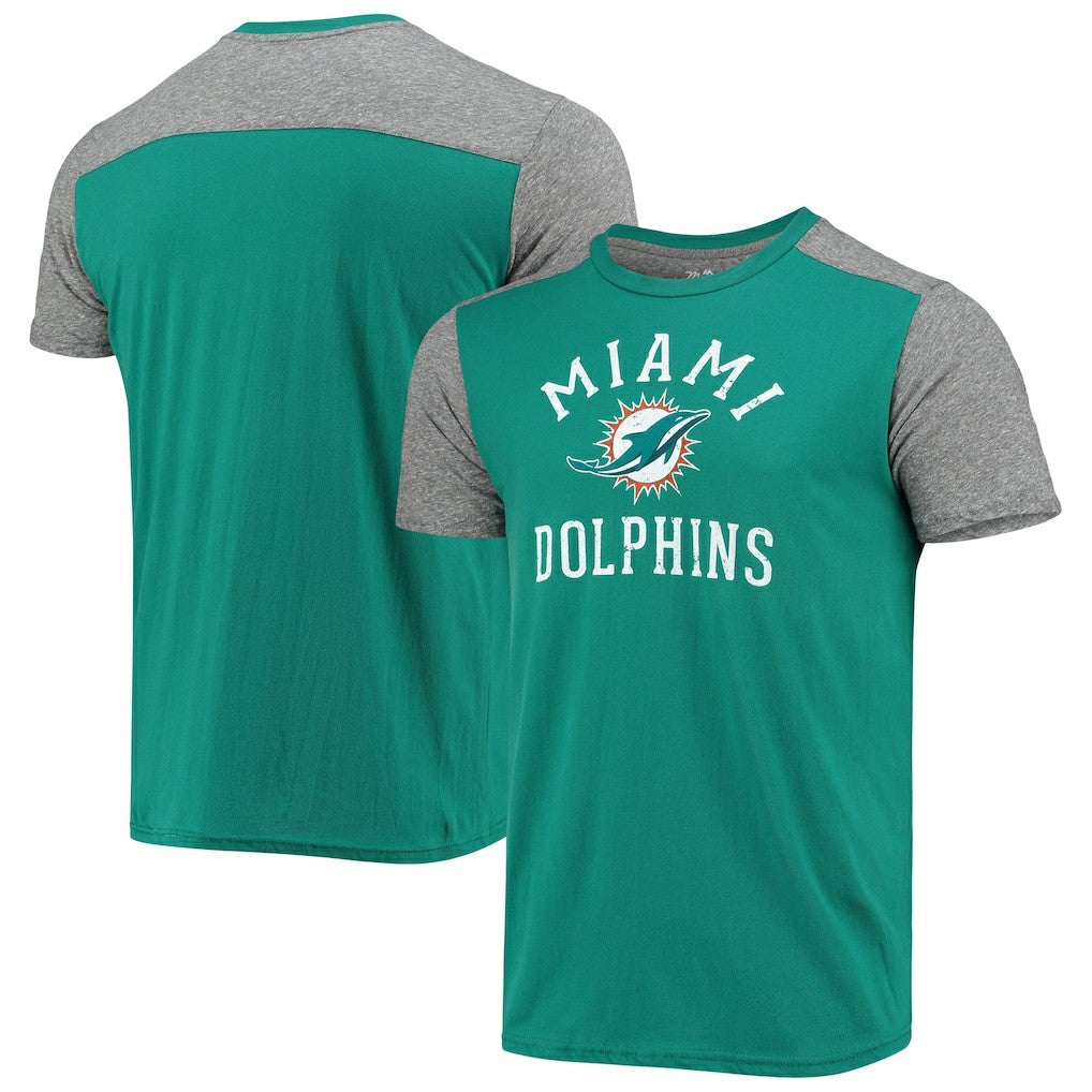 Majestic Threads Field Goal Slub T-Shirt - Miami Dolphins