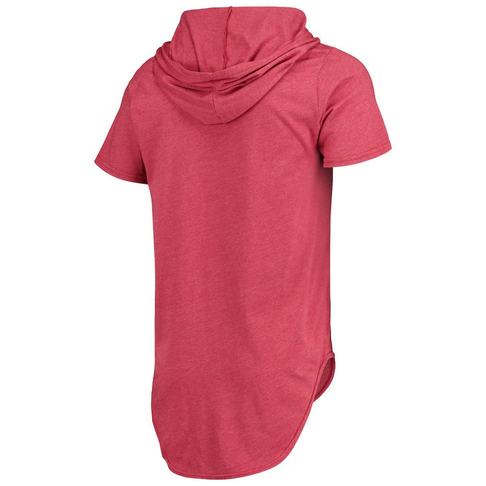 Majestic Threads Primary Logo Tri-Blend Hoodie T-Shirt - Arizona Cardinals