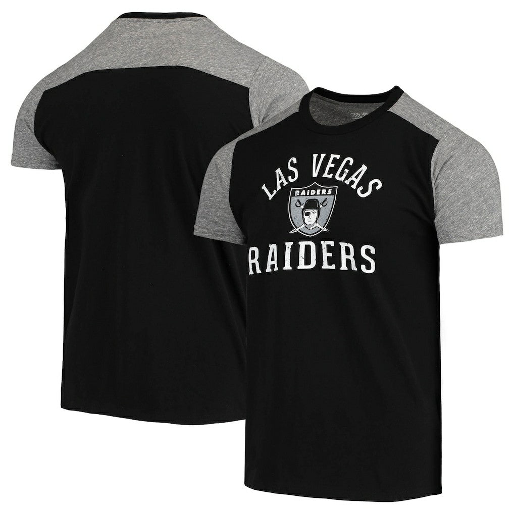 Majestic Threads Gridiron Classics Field Goal Slub T-Shirt - Las Vegas Raiders