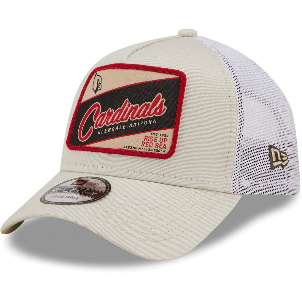 Happy Camper A-Frame Trucker 9FORTY Snapback Hat - Arizona Cardinals