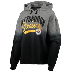 Touch Women's Superstar Dip-Dye Pullover Hoodie - Pittsburgh Steelers