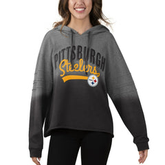 Touch Women's Superstar Dip-Dye Pullover Hoodie - Pittsburgh Steelers