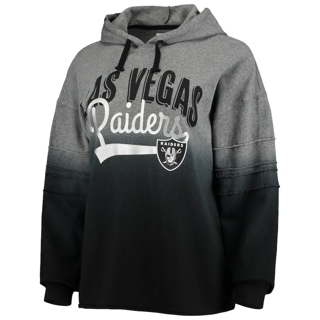 Touch Women's Superstar Dip-Dye Pullover Hoodie - Las Vegas Raiders
