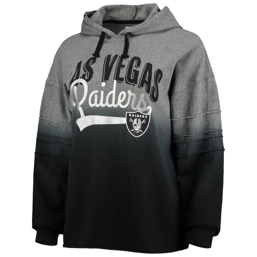 Touch Women's Superstar Dip-Dye Pullover Hoodie - Las Vegas Raiders