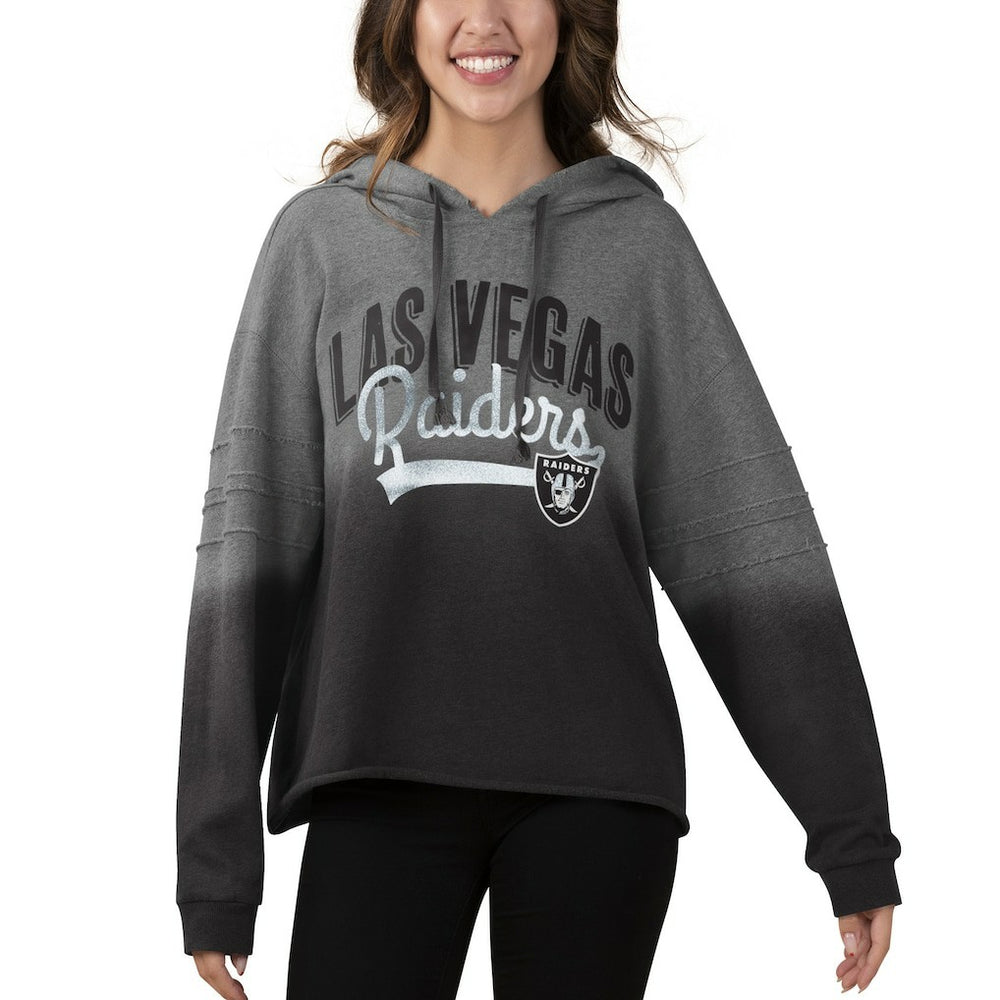 Touch Women's Superstar Dip-Dye Pullover Hoodie - Las Vegas Raiders