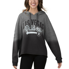Touch Women's Superstar Dip-Dye Pullover Hoodie - Las Vegas Raiders