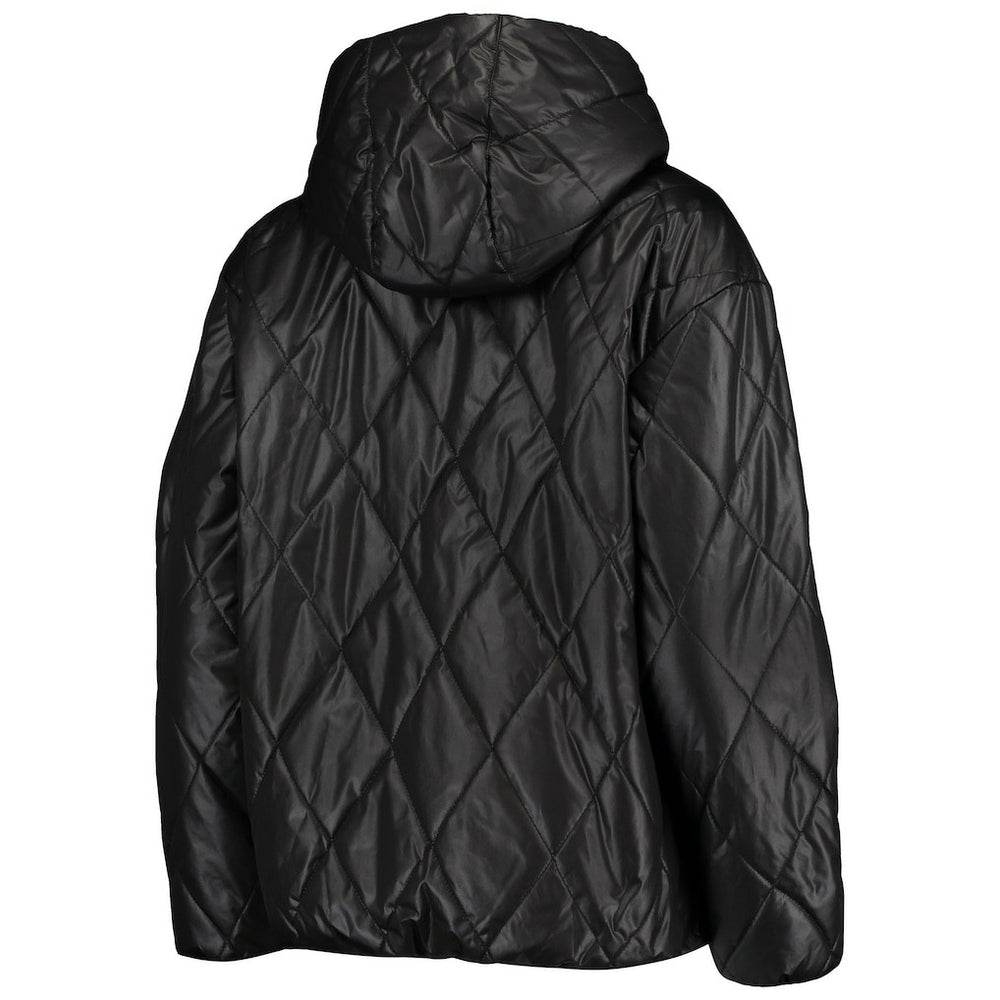 MSX by Michael Strahan Women's Charlotte Full-Zip Hoodie Puffer Jacket - Las Vegas Raiders