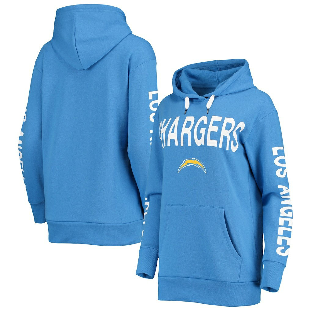 G-III 4Her by Carl Banks Women's Extra Point Pullover Hoodie - Los Angeles Chargers