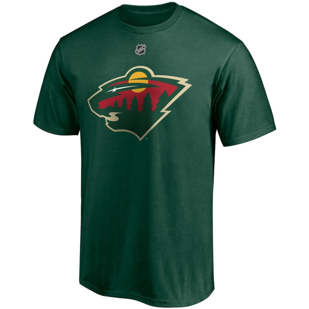 NHL Green Kirill Kaprizov Minnesota Wild Fanatics Authentic Stack Name & Number T-Shirt