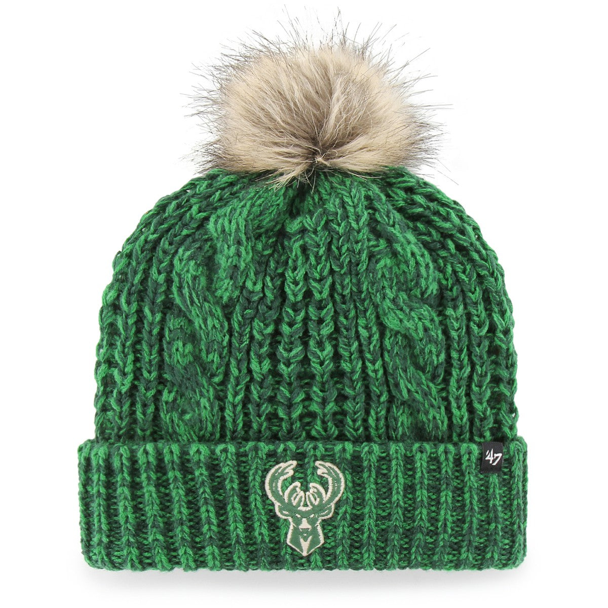 NBA Milwaukee Bucks '47 Women's Meeko Cuffed Knit Hat with Pom