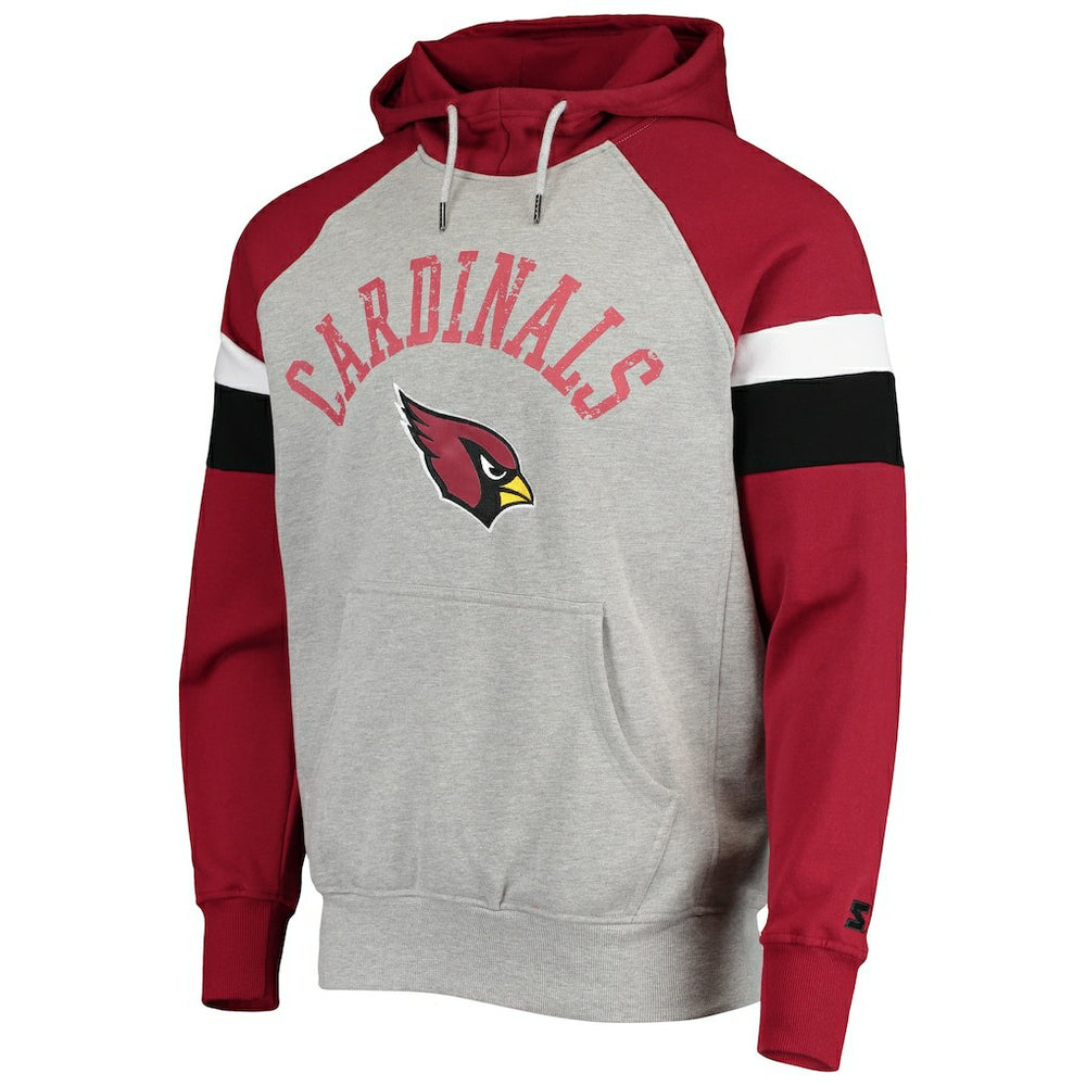 Starter Home Run Raglan Pullover Hoodie - Arizona Cardinals