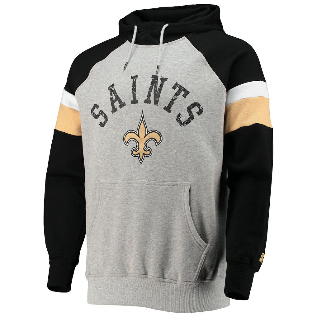 Starter Home Run Raglan Pullover Hoodie - New Orleans Saints