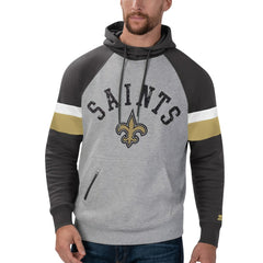 Starter Home Run Raglan Pullover Hoodie - New Orleans Saints