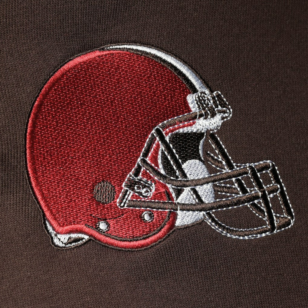 Starter Playoffs Color Block Full-Zip Hoodie - Cleveland Browns