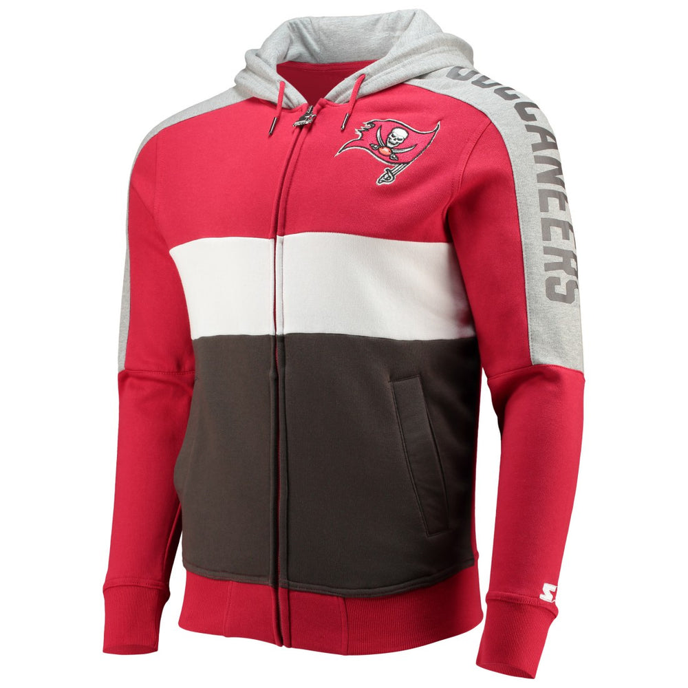 Starter Playoffs Color Block Full-Zip Hoodie - Tampa Bay Buccaneers