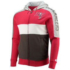 Starter Playoffs Color Block Full-Zip Hoodie - Tampa Bay Buccaneers