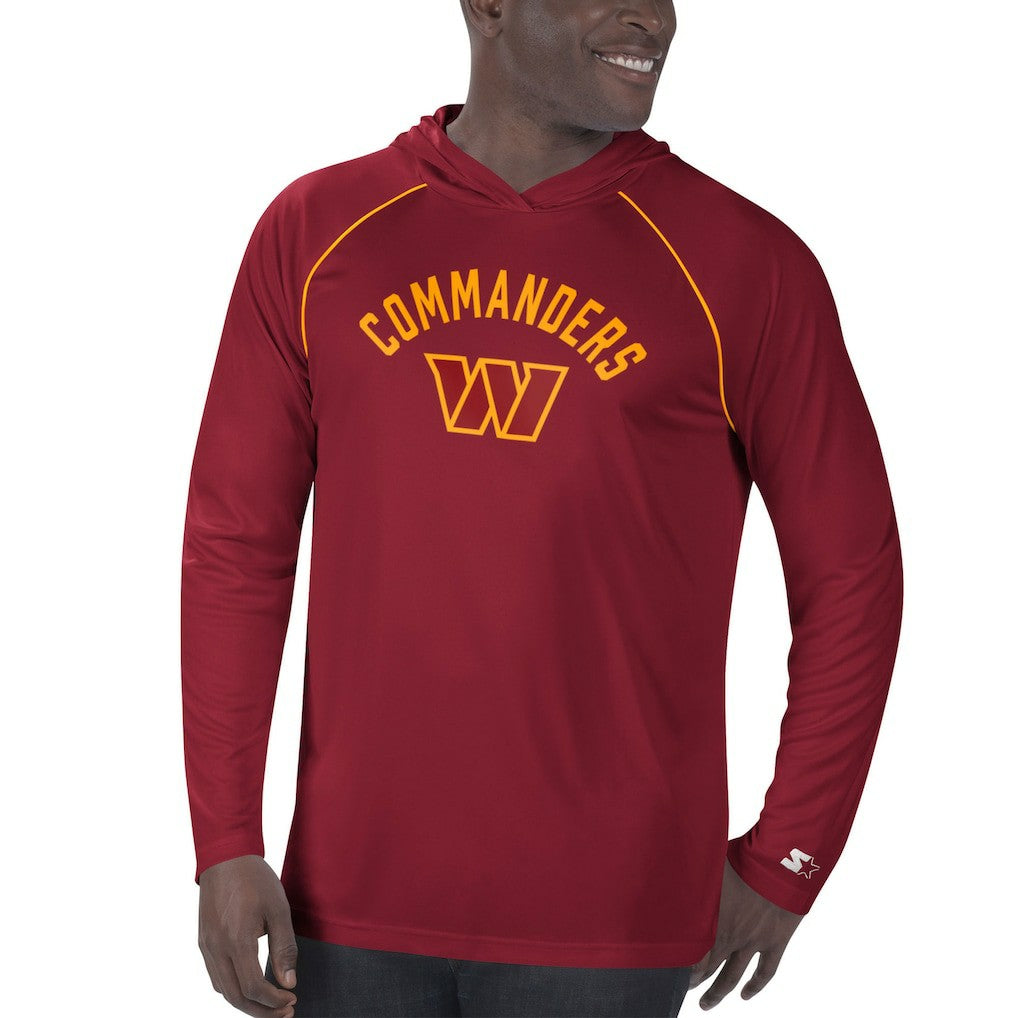 Washington Football Team Starter Raglan Long Sleeve Hoodie T-Shirt - Washington Commanders