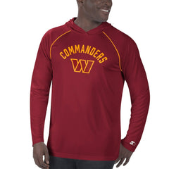 Washington Football Team Starter Raglan Long Sleeve Hoodie T-Shirt - Washington Commanders