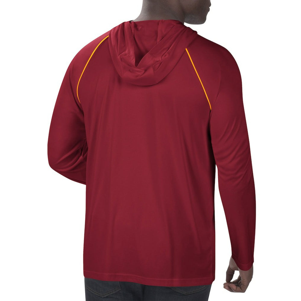 Washington Football Team Starter Raglan Long Sleeve Hoodie T-Shirt - Washington Commanders