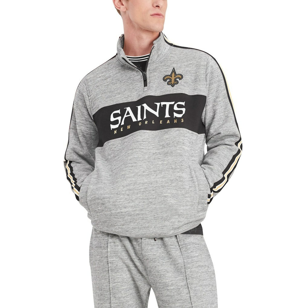 Tommy Hilfiger Mario Quarter-Zip Jacket - New Orleans Saints