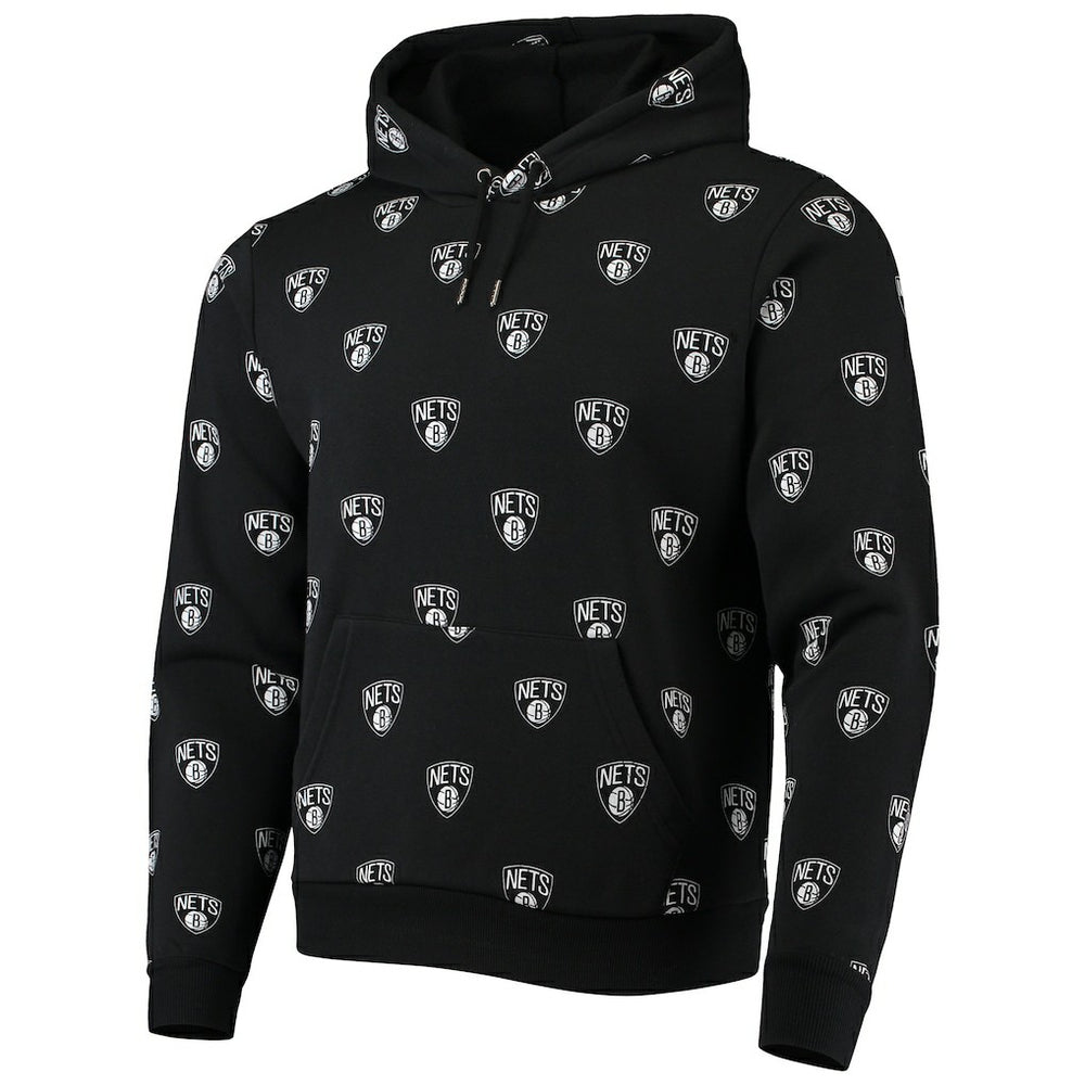 NBA Brooklyn Nets The Wild Collective Unisex Allover Logo Pullover Hoodie