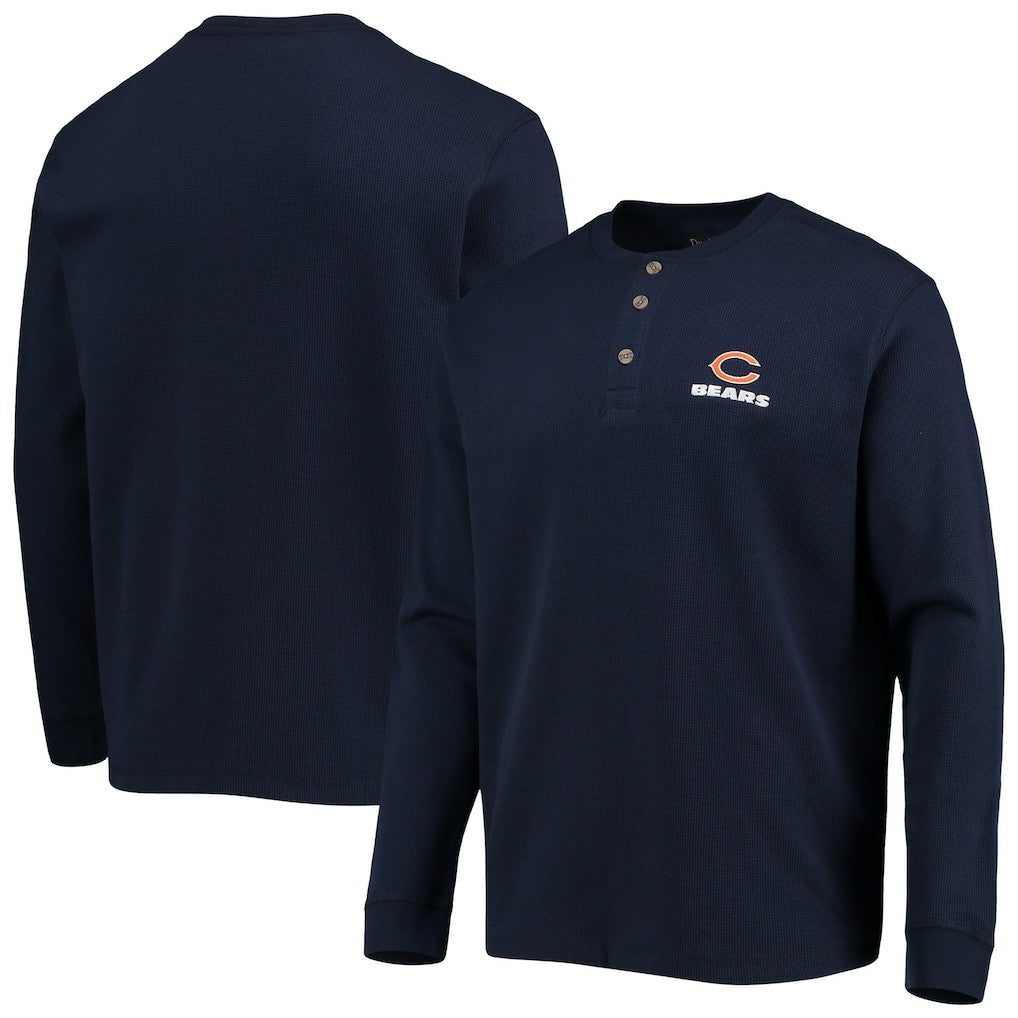 Dunbrooke Logo Maverick Thermal Henley Long Sleeve T-Shirt - Chicago Bears
