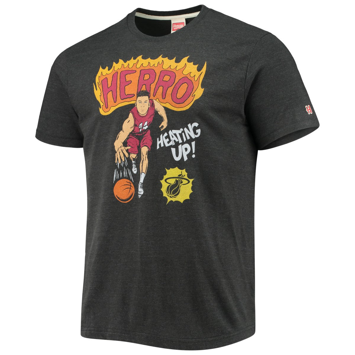 NBA Tyler Herro Miami Heat Homage Comic Book Player Tri-Blend T-Shirt