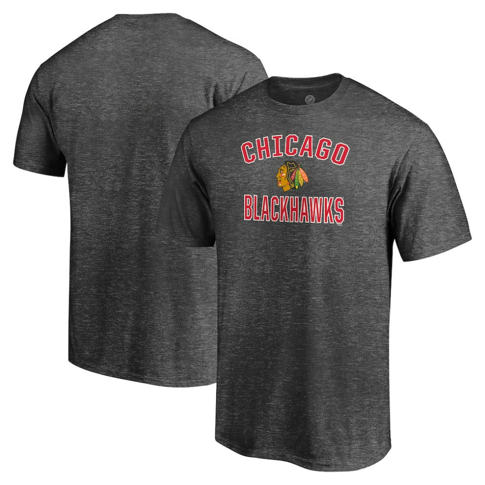 NHL Charcoal Chicago Blackhawks Victory Arch Team T-Shirt