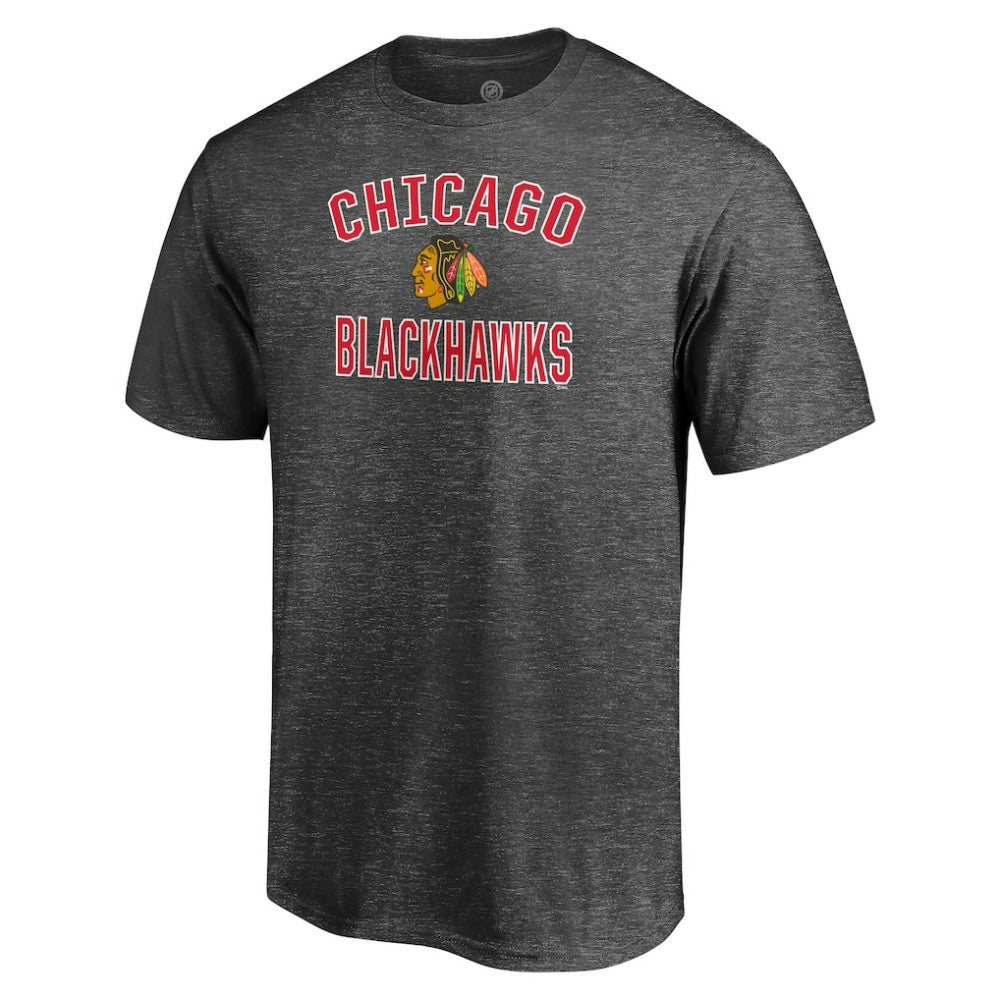 NHL Charcoal Chicago Blackhawks Victory Arch Team T-Shirt