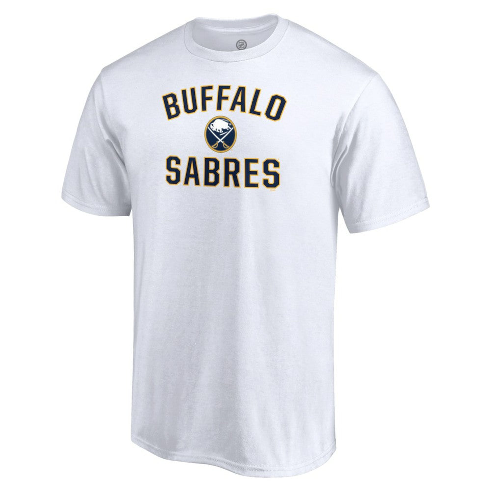 NHL White Buffalo Sabres Victory Arch Team T-Shirt