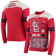 MLB St. Louis Cardinals FOCO Ticket Light-Up Ugly Sweater