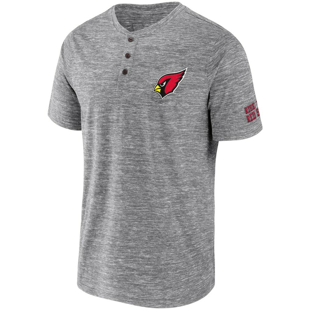 NFL x Darius Rucker Collection Slub Henley T-Shirt - Arizona Cardinals