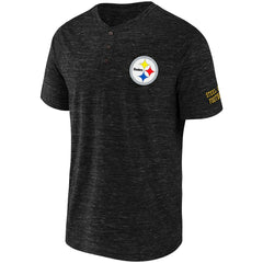 NFL x Darius Rucker Collection Slub Henley T-Shirt - Pittsburgh Steelers