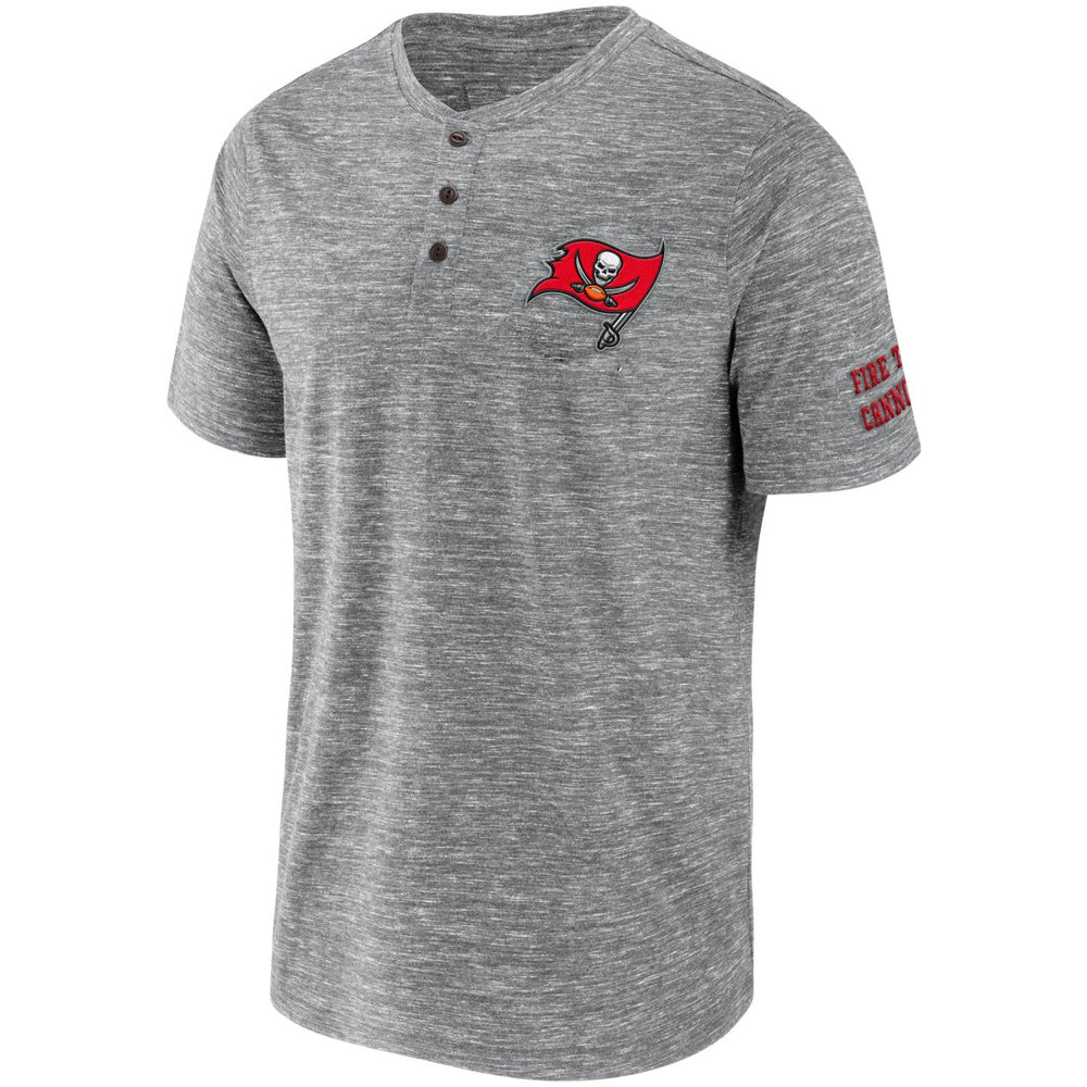 NFL x Darius Rucker Collection Slub Henley T-Shirt - Tampa Bay Buccaneers