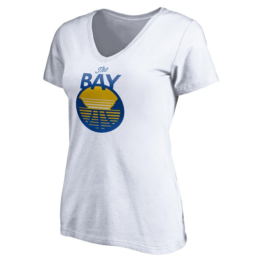 NBA Golden State Warriors Women's The Bay Logo V-Neck T-Shirt sale