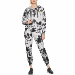 DKNY Sport Women's Dakota Oversized Tie-Dye Half-Zip Hoodie - Los Angeles Chargers